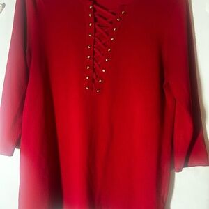 Cable & Gauge XL Red Cross Front Preppy Academic Tunic